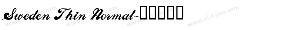 Sweden Thin Normal字体转换